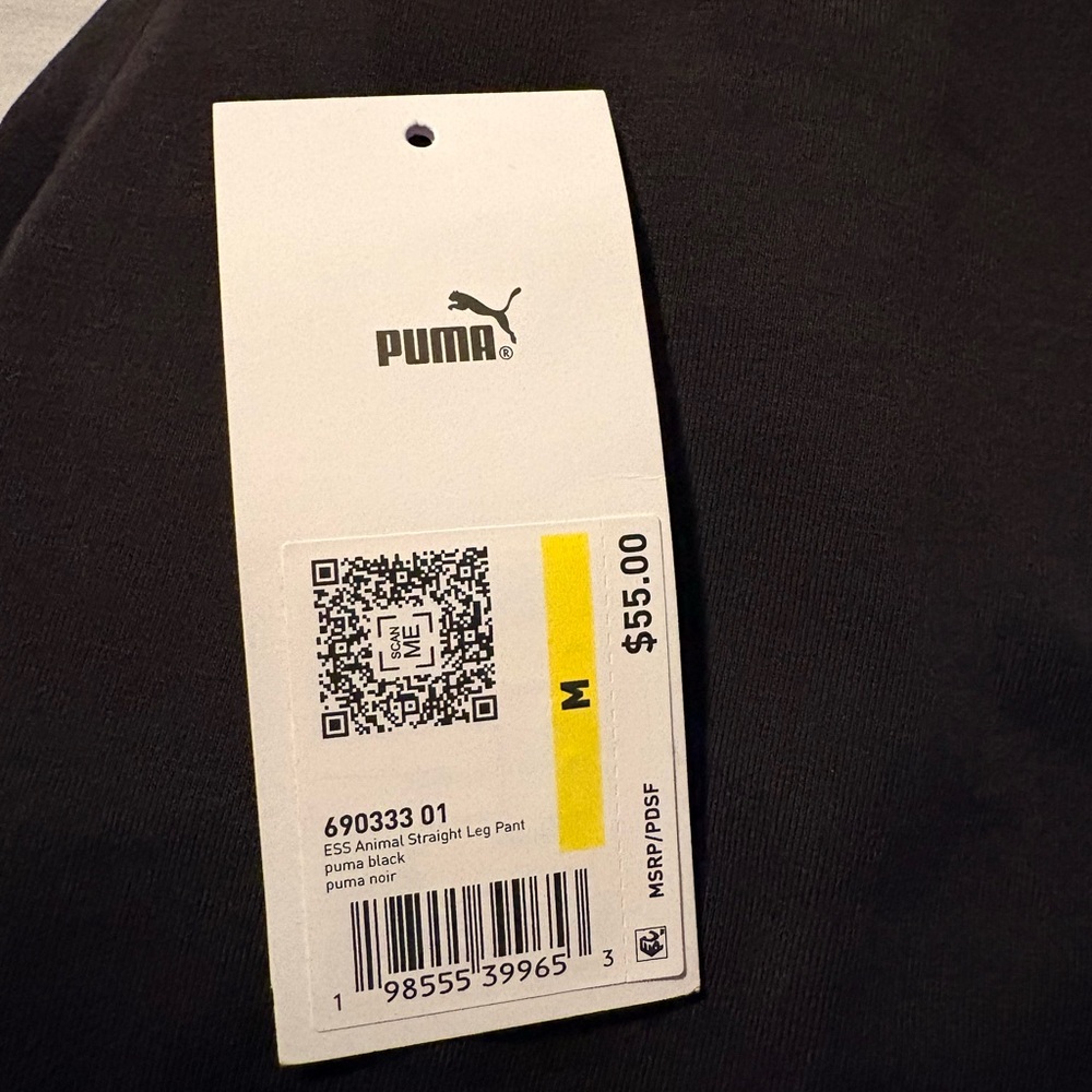 Puma Black Straight Leg Pants - Picture 3 of 5